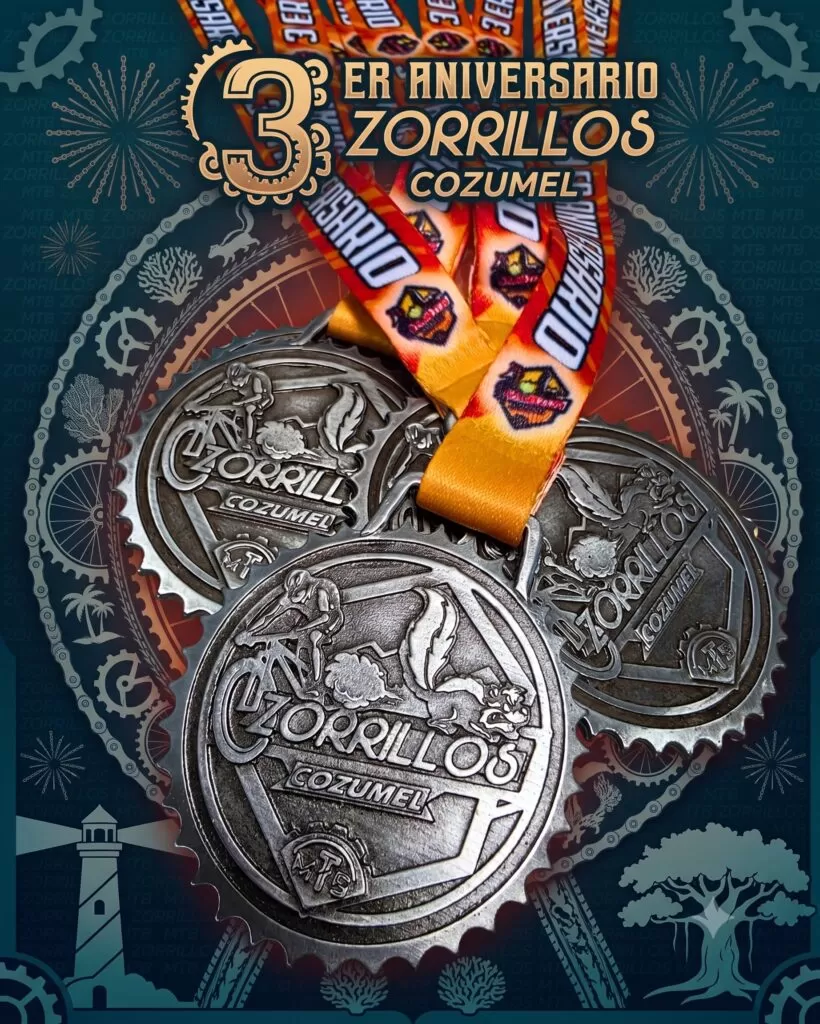 Medallas Zorrillos Cozumel (MTB)