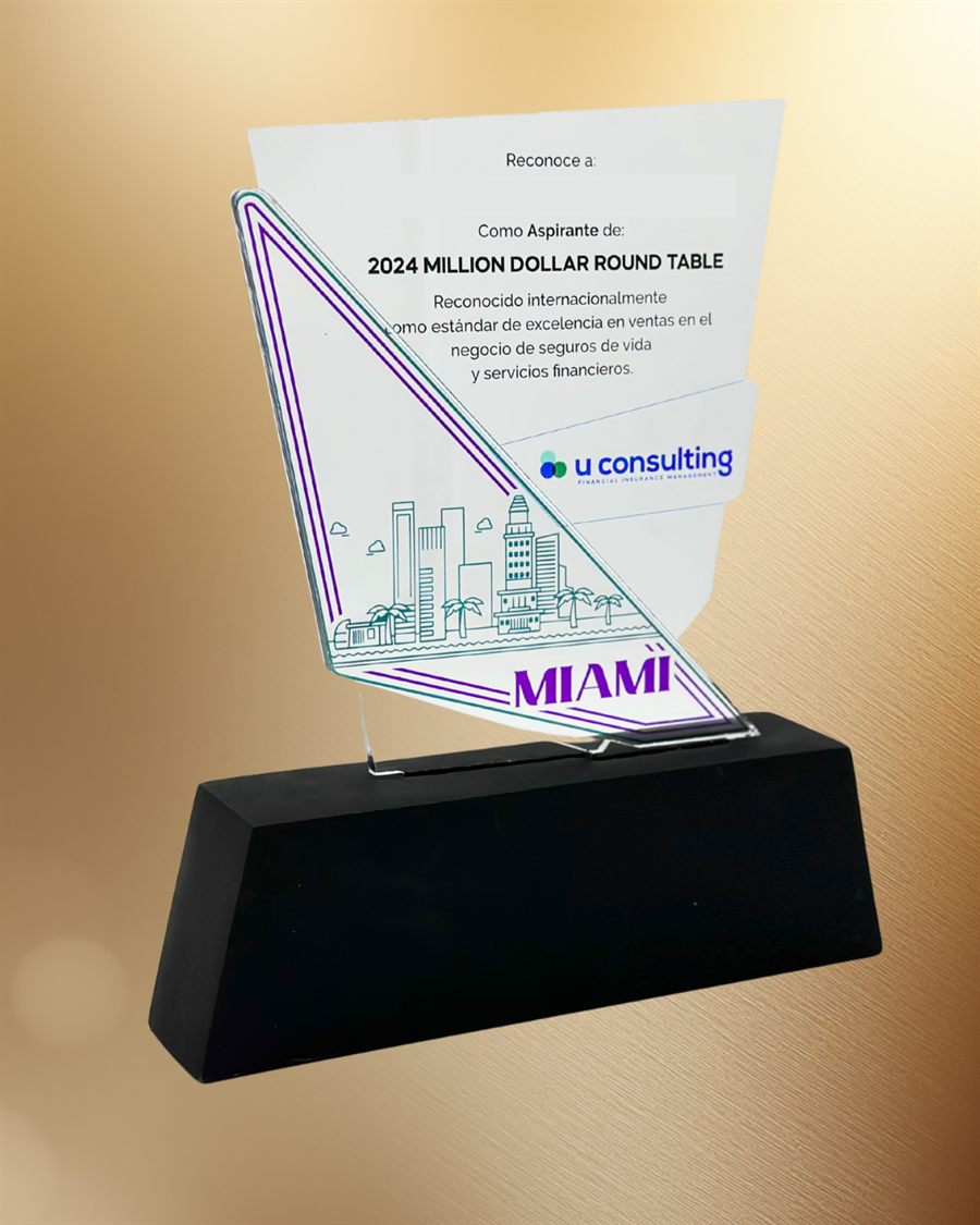 Acrylic sales performance award made by Alpuerta