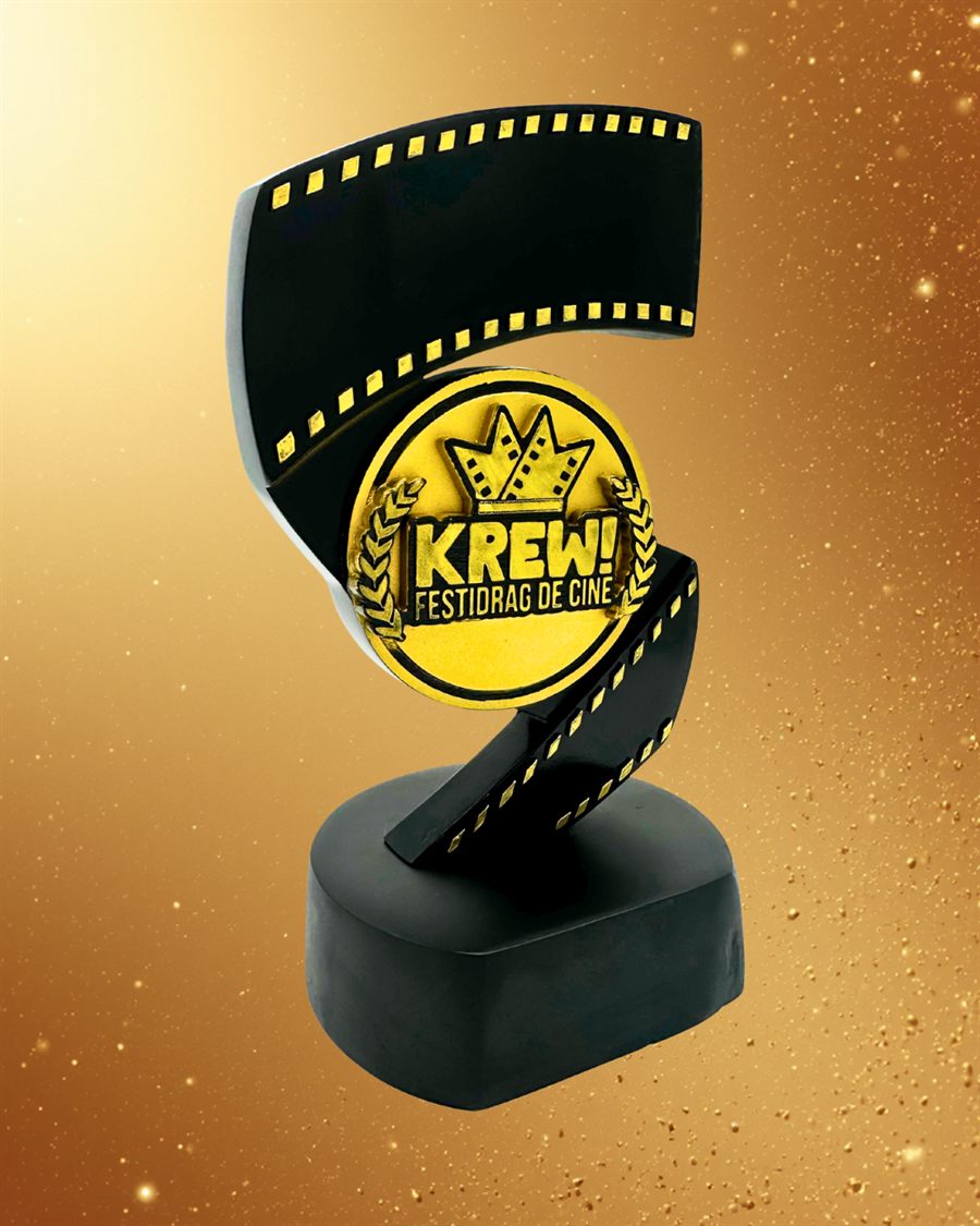 Resin film-festival trophy by Alpuerta